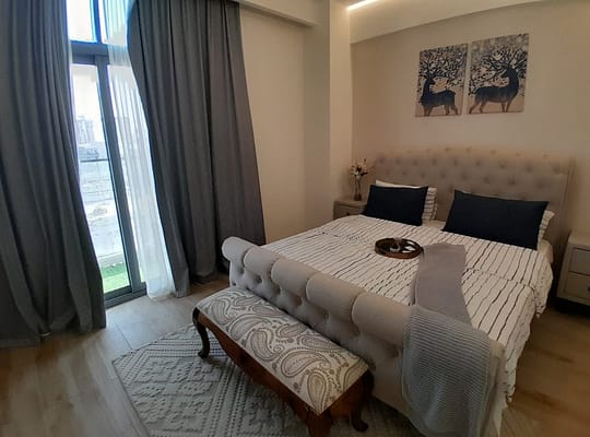 شقة مميزة غرفة وصالة في أفضل موقع ب Jvc في دبي